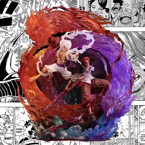 One Piece RED - Figurine Luffy GEAR 5 & Shanks