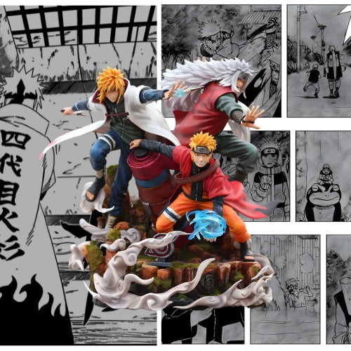 Figurine Jiraiya & Minato - Naruto Shippuden