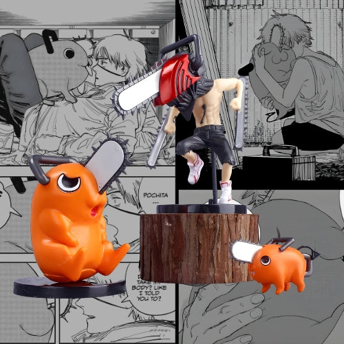 Set de 3 Figurines Denji & Pochita – Chainsaw Man