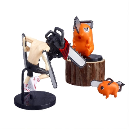 Set de 3 Figurines Denji & Pochita – Chainsaw Man